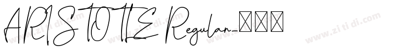ARISTOTLE Regular字体转换